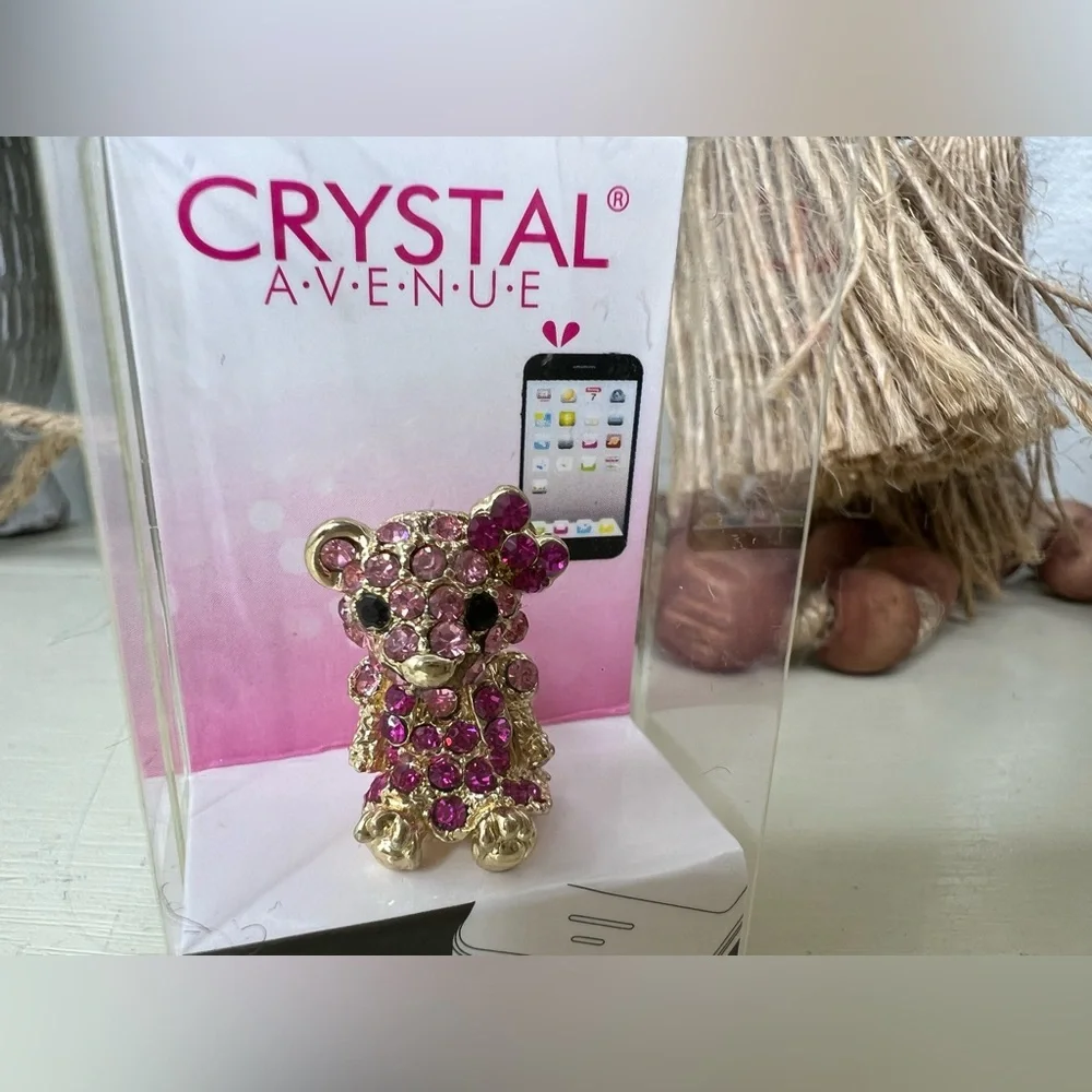 Brand New-Crystal Avenue Phone Dust Ear Cap
